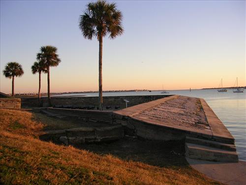 Water battery at Castillo de San Marcos National Monument in January 2008