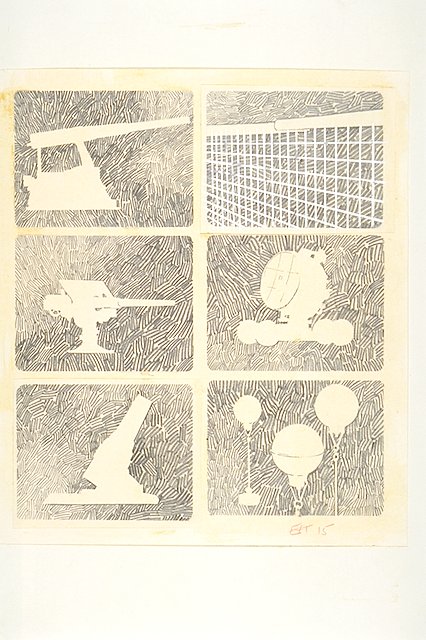 Six spot illustrations (reverse silhouettes) of the Endicott System which include from top row (L-R)