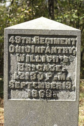Forty-Ninth Ohio Infantry Regiment Marker