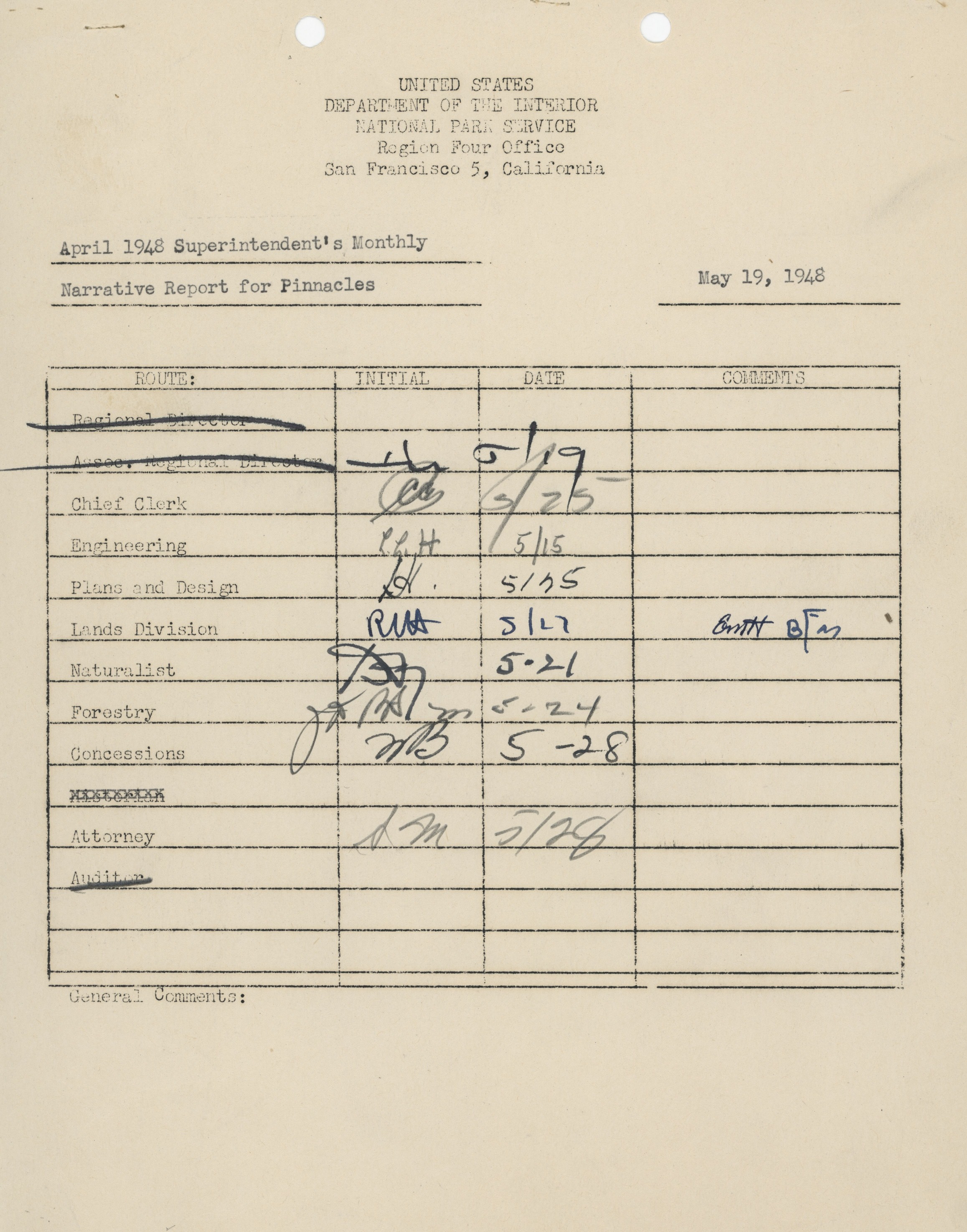 Superintendent's Narrative Report