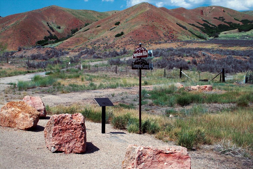 A-10. Temple Camp and Supplication Hill (northwest of Echo) on the Mormon Pioneer National Historic Trail (2008).  