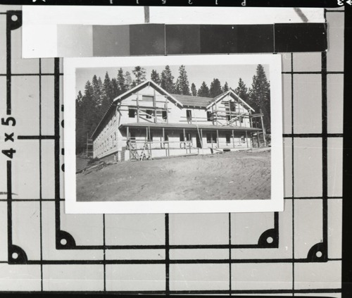 Sequoia Hotel (Wawona Hotel Complex). Burned November 24, 1977. Photo donated by Audrey Harris.