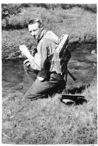 Carl Sharsmith. Original photo in the 1938 Yosemite Field School Yearbook. Copy Neg: Michael Dixon, 1985.