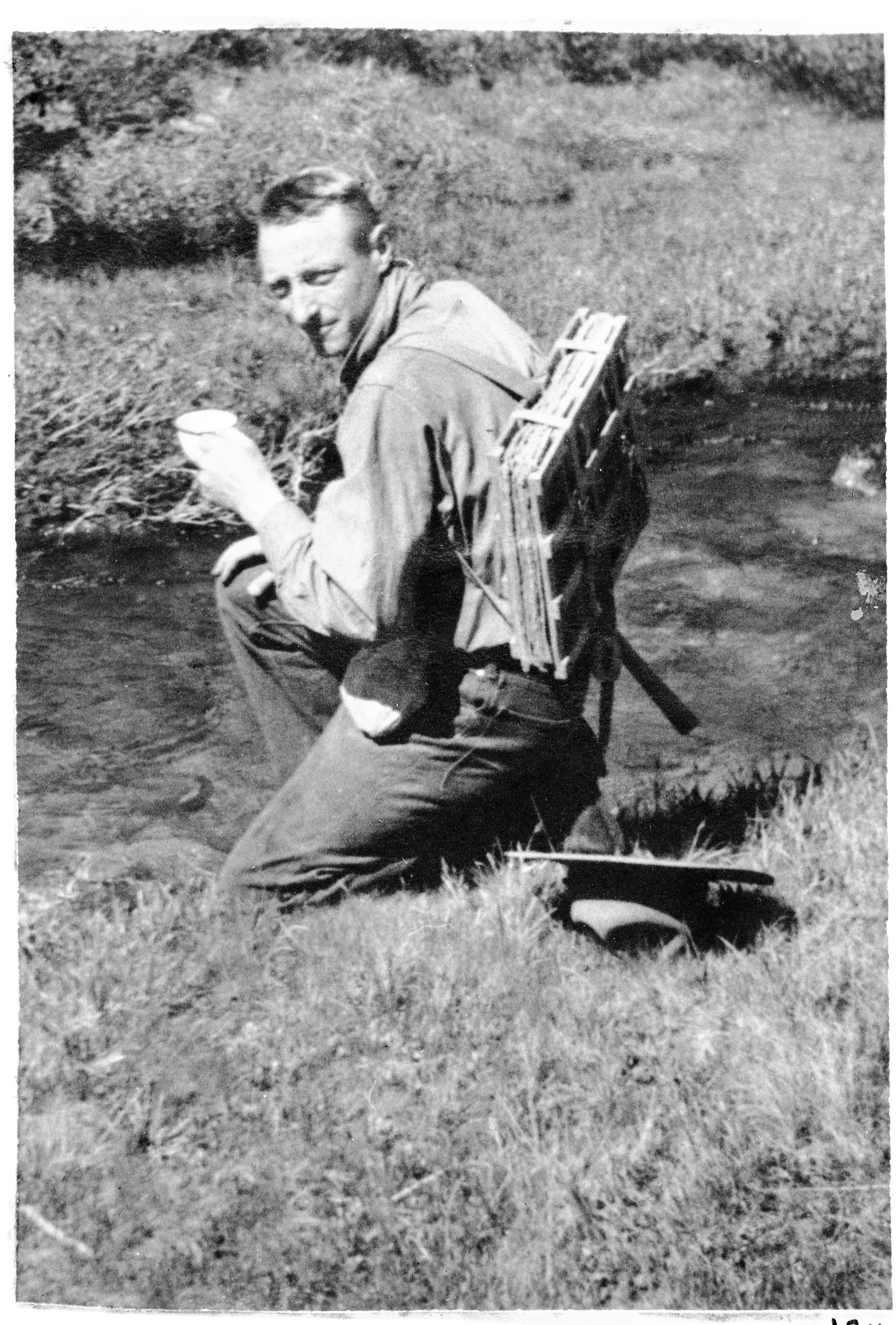 Carl Sharsmith. Original photo in the 1938 Yosemite Field School Yearbook. Copy Neg: Michael Dixon, 1985.