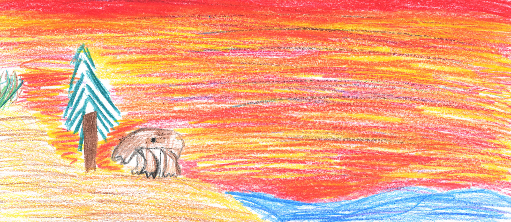 Another wonderful interpretation of Sleeping Bear Dunes by one of our young visitors.