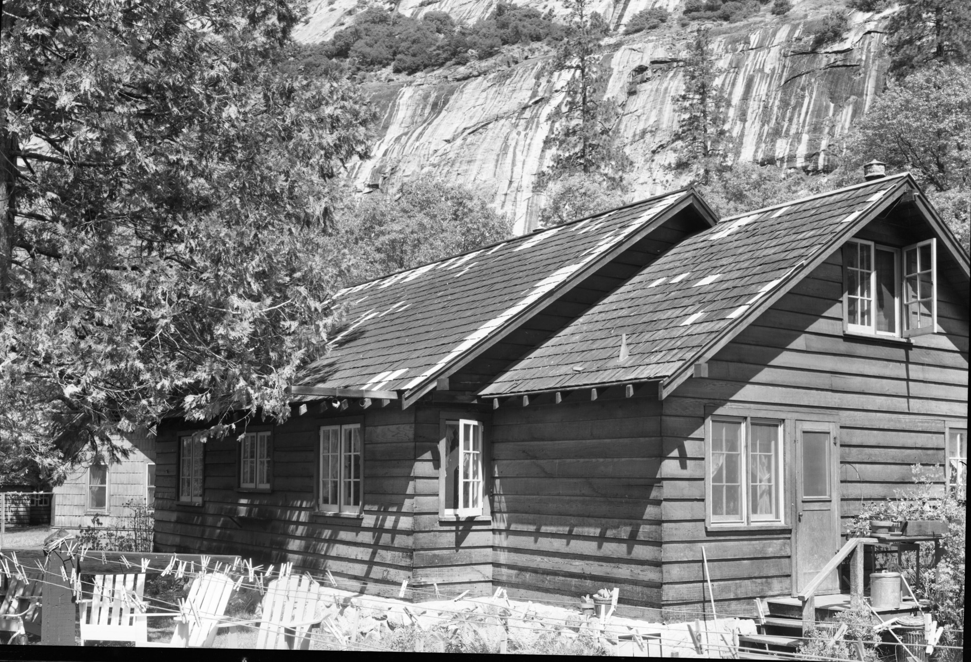 House damaged by squirrels (Walter Gann house)