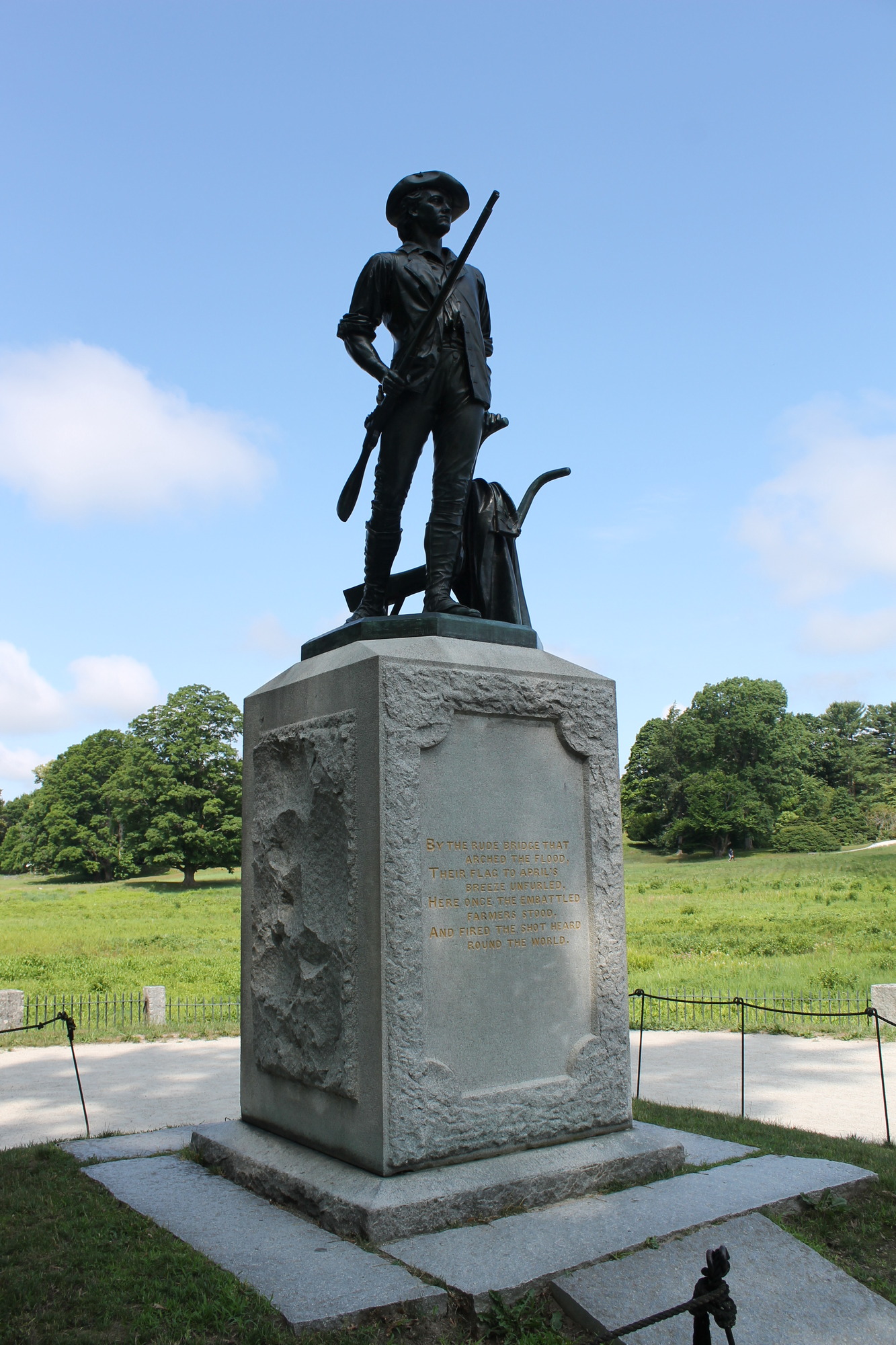 The Minute Man statue by Daniel Chester French