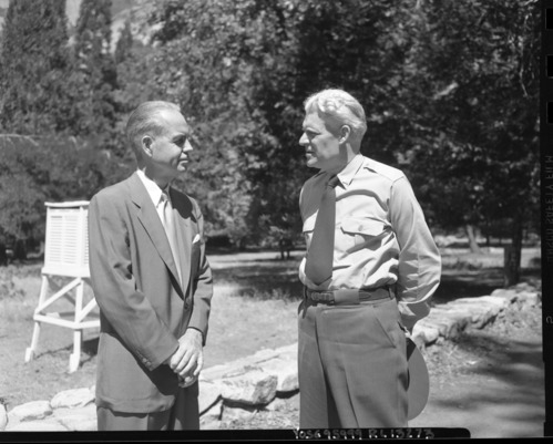 Assist. Sec. of the Interior, Orme Lewis and Supt. John C. Preston