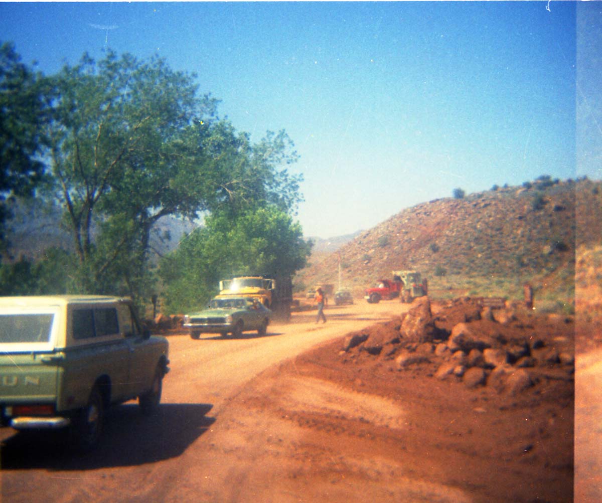Color Photos of flood damage from the 1972 flood.