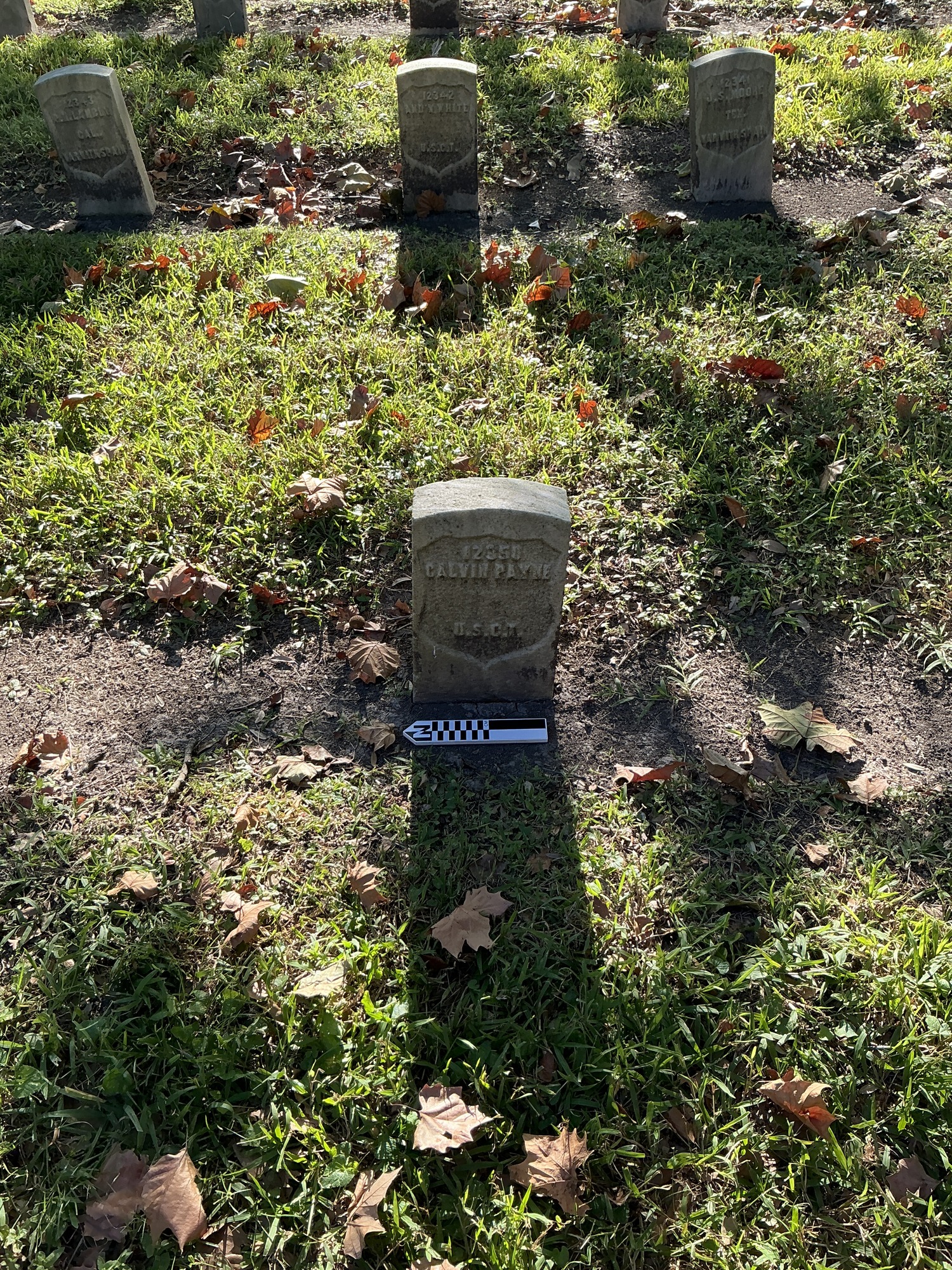 Extra image of historic upright marble headstone with recessed shield face.