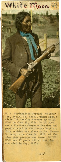 White Moon Holding Springfield Carbine