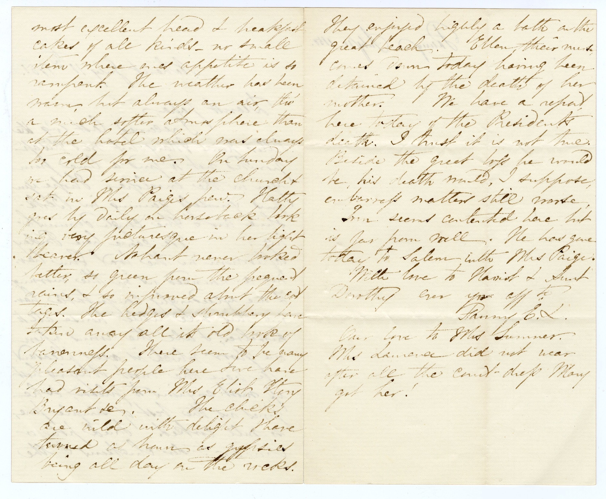 Manuscript letter
