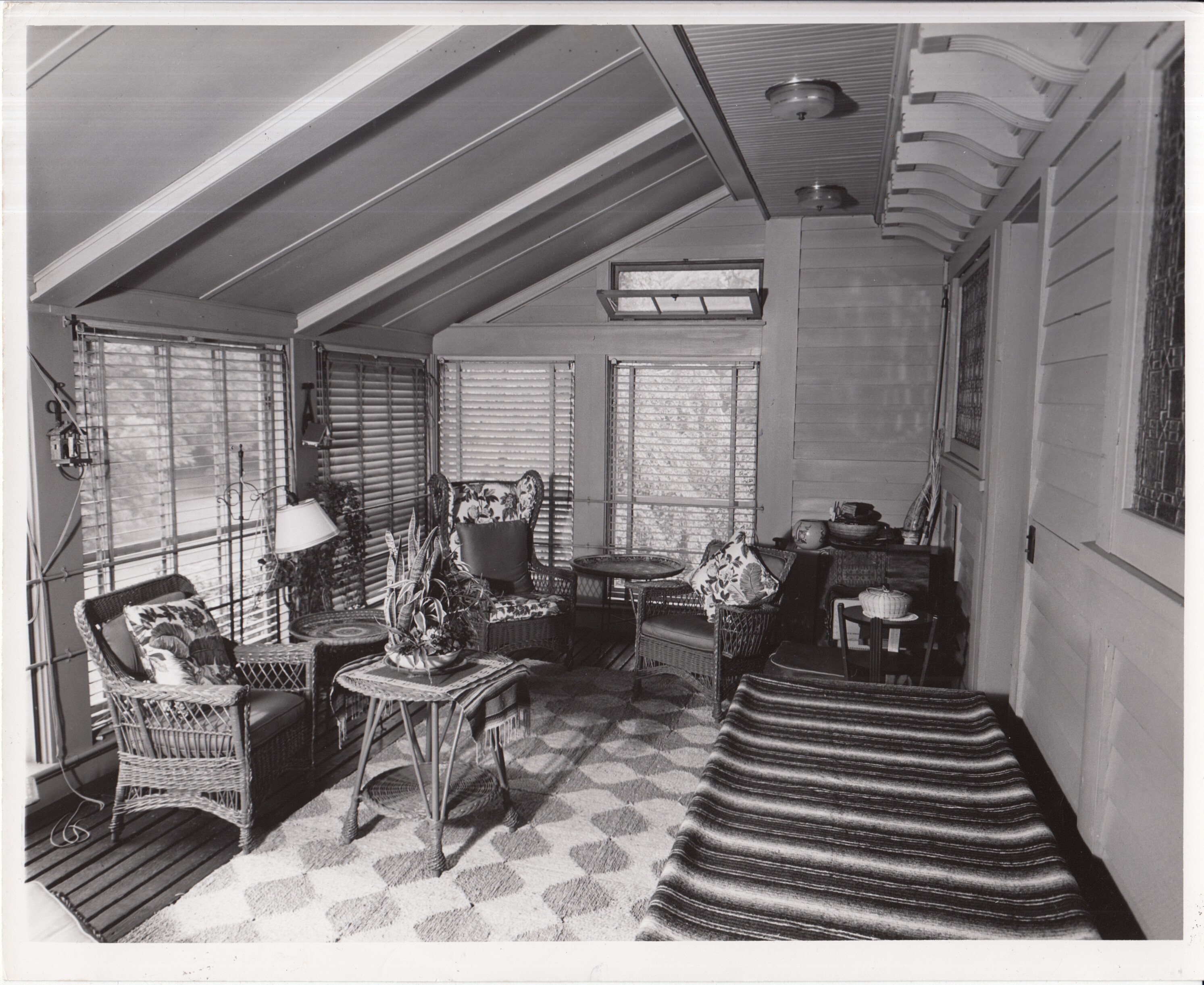 Glenmont, interior, second floor, sun porch adjacent to Thomas and Mina Edison's Master Bedroom, facing northwest and rear of house.