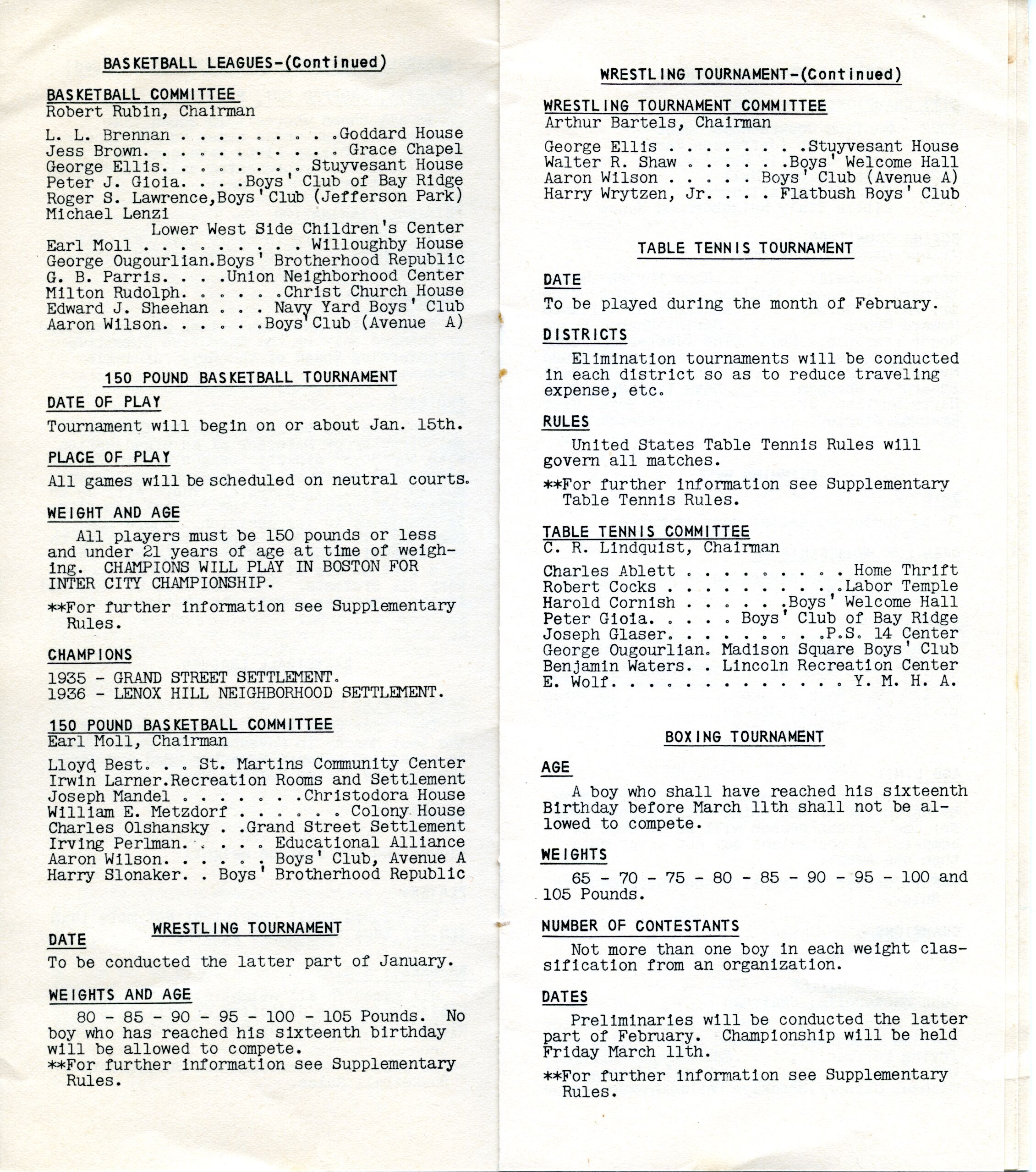 Booklet, Boys' Athletic League, 1938 p.5.tif