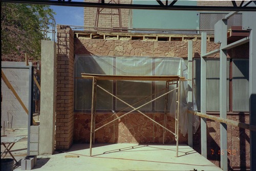 Construction of headquarters addition.