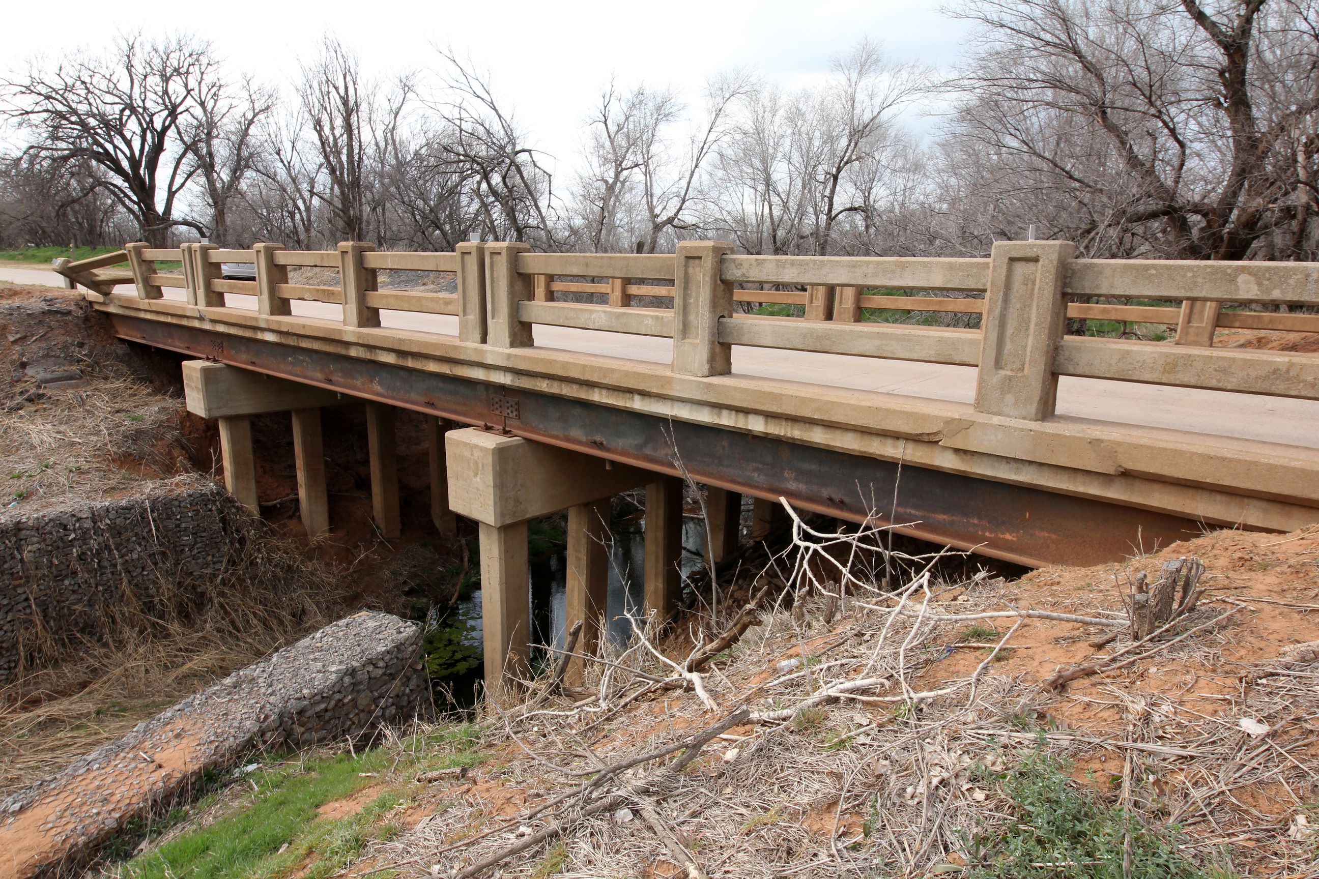 Steel Stringer on unnamed creek 1.3 mi. E. of Hydro.