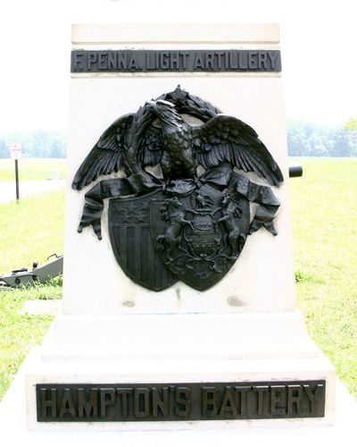 Thompsons Battery C & F,Penn. Artillery Monument