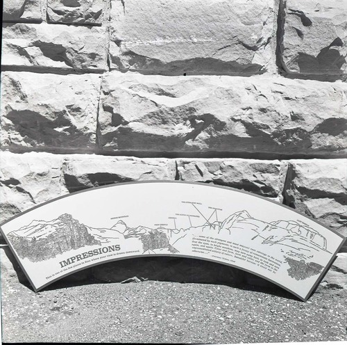 BW Photos of trailside exhibits.