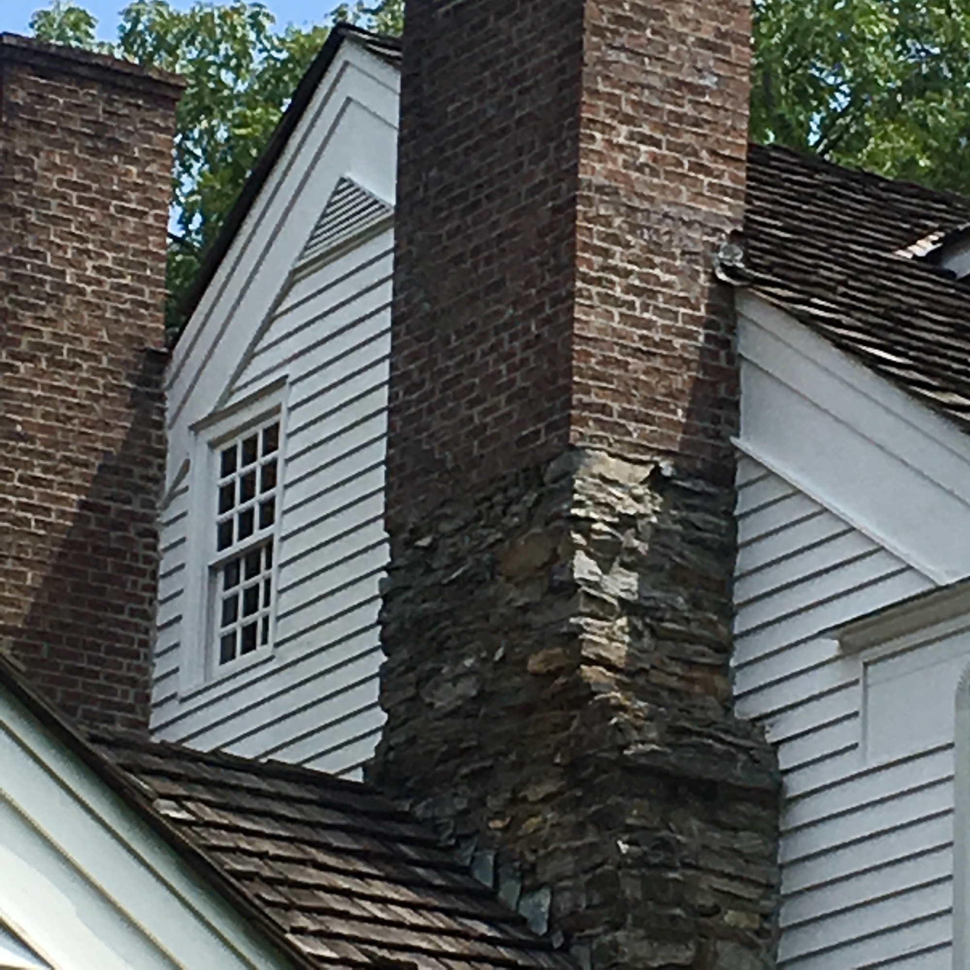 Restored chimney off Rockdale Plantation in Fairmount, Georgia