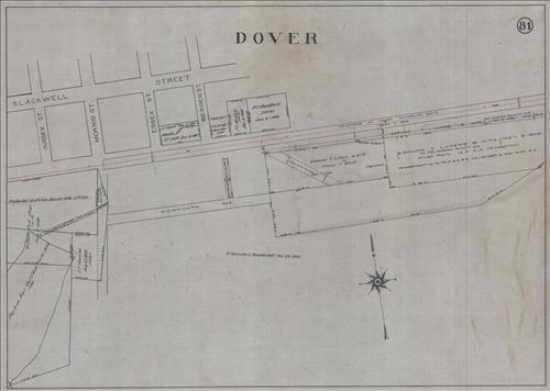 52433.LK--Property Map--Morris and Essex Railroad--Mount Tabor to Dover, NJ