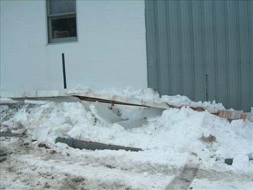 Monocacy National Battlefield - Snow Damaged Resource Management Gutters