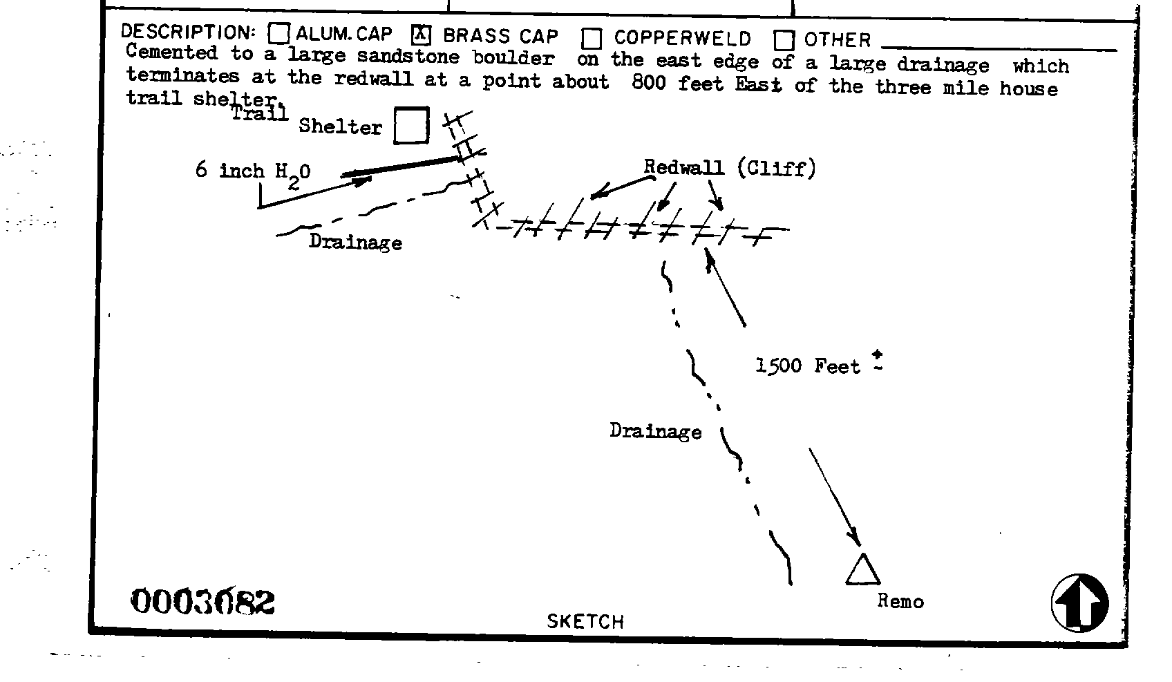 00003082 Survey Monumentation Sketch