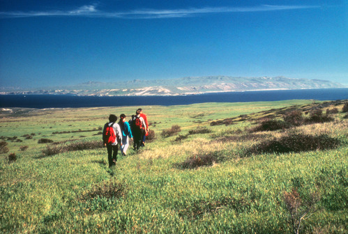 Visitors on Cardwell Point Trail