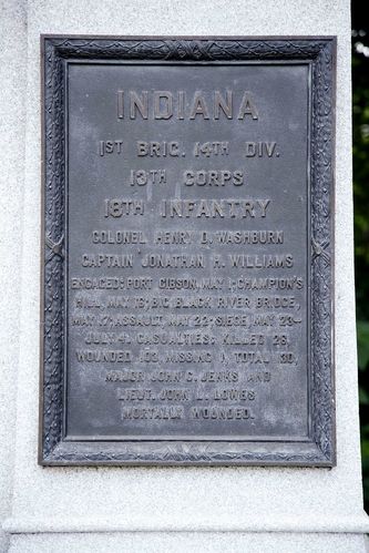 8th and 18th Indiana Infantry Monument