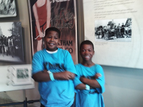 YMCA kids photograph park