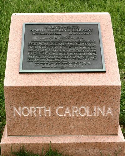 26th North Carolina Advance Marker