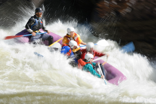 rafters in whitewater