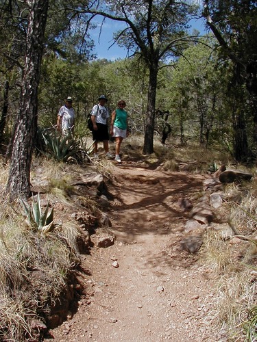 Hikers on the Pinnacles Trail