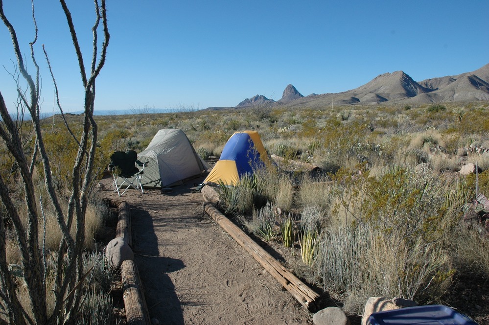 Photograph of the western tent pad (one of three).