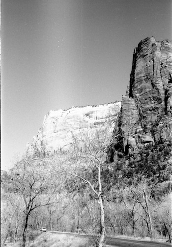 BW Photo of Red arch Mountain 35mm.