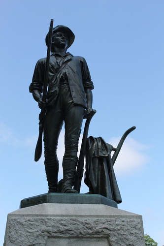 The Minute Man statue by Daniel Chester French