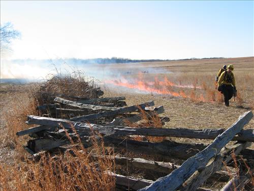 Prescribed burning at Buffalo National River
