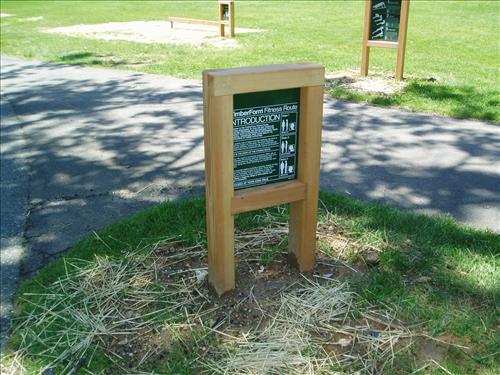 New paracourse exercise equipment along Rock Creek Parkway - 05-13-08