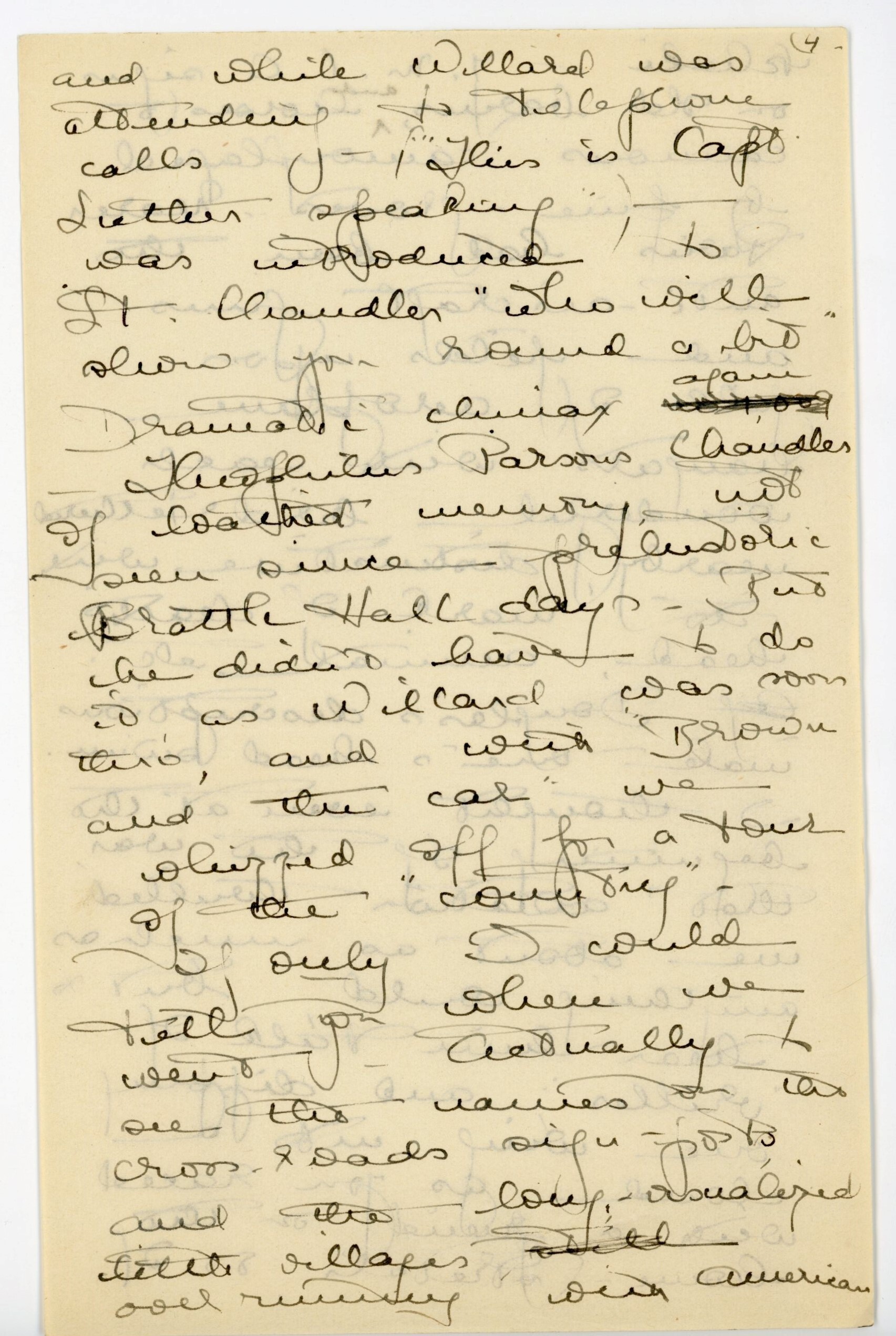 Manuscript letter