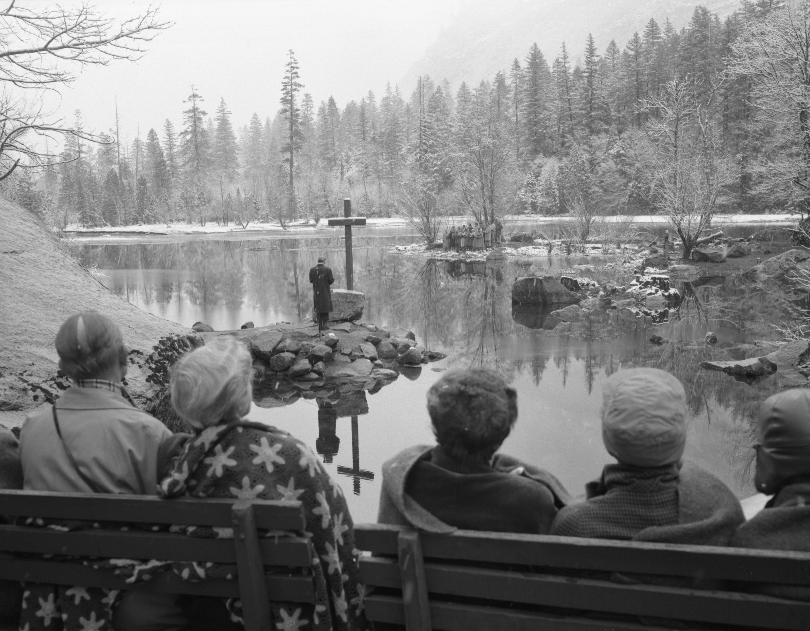 Mirror Lake on Easter Sunday.