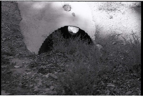 BW photos of rock slides in Kolob Canyons - 35mm.