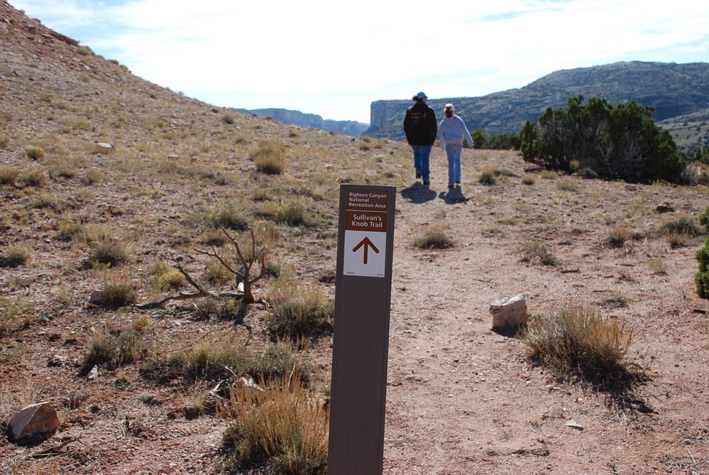 Mother and daughter set out to explore the Sullivan's Knob Trail.