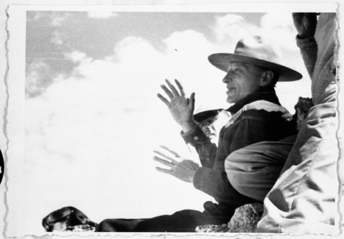 Copy Neg: Michael Dixon, 1985. Original photo in the 1951 Yosemite Field School Yearbook.