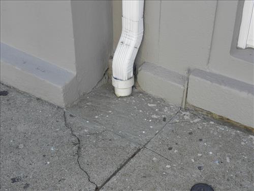 Water damage to Ebenezer Church at Martin Luther King, Jr. National Historical Park in October 2009