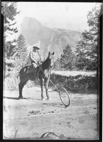 Forester Al Solinski & trail cyclometer.