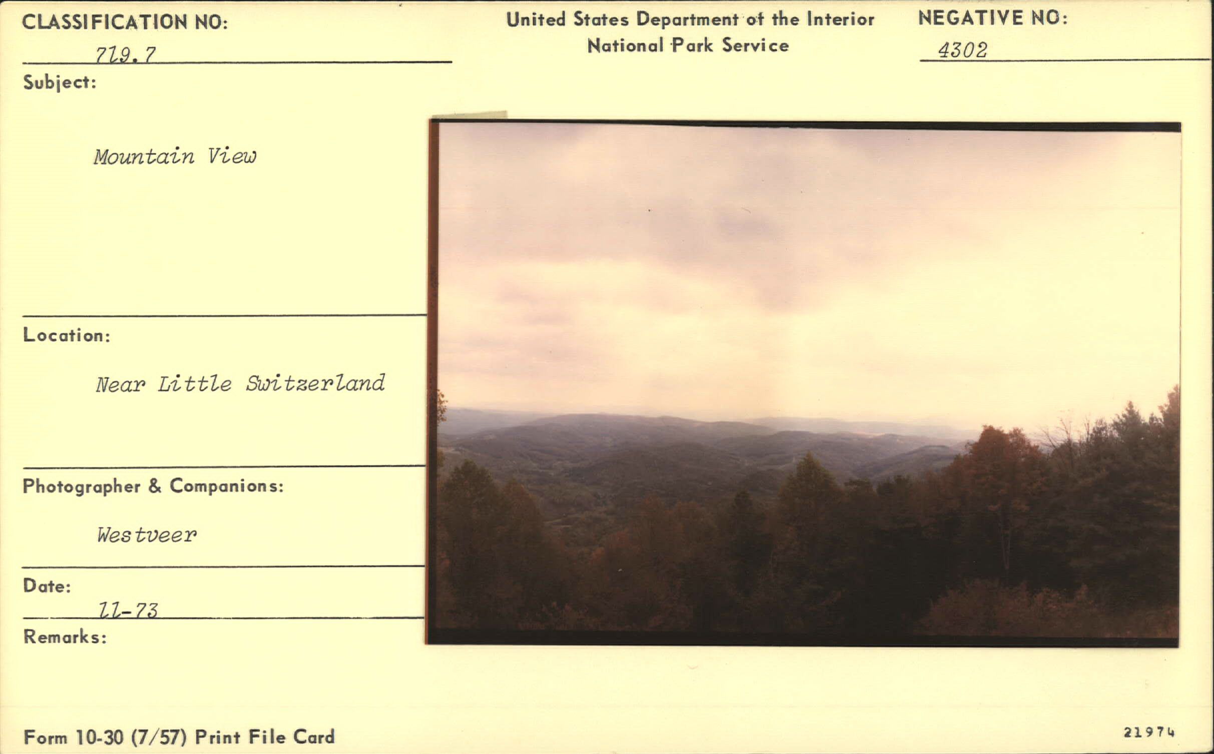 Mountain view near Little Switzerland