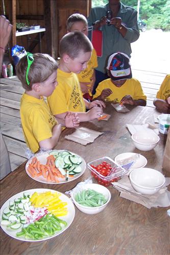 CVEEC Junior Ranger Program, Little Sprouts, Tasting Vegetables