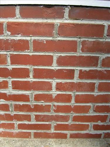 Brick repointing of CCC Entrance Signs at Kennesaw Mountain National Battlefield Park in March 2007