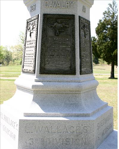 Illinois Cavalry Monument at Shiloh National Military Park in May 2004