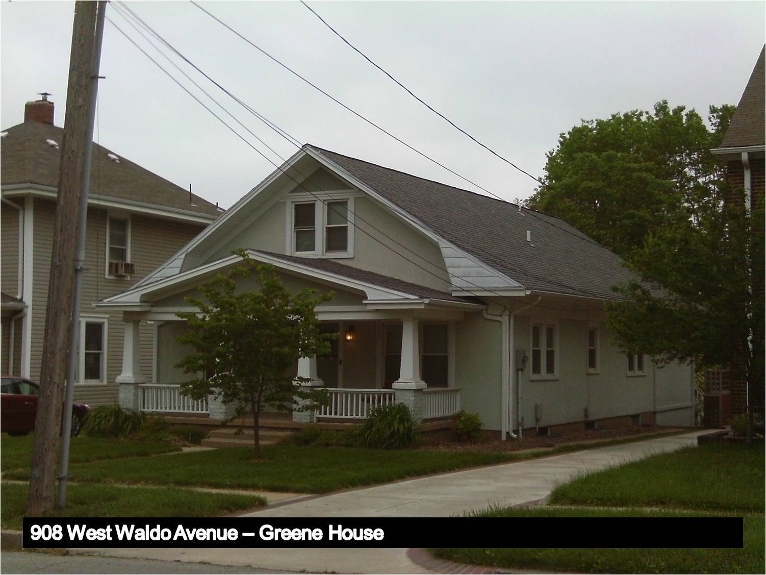 Image of the Bungalow-style Greene House.