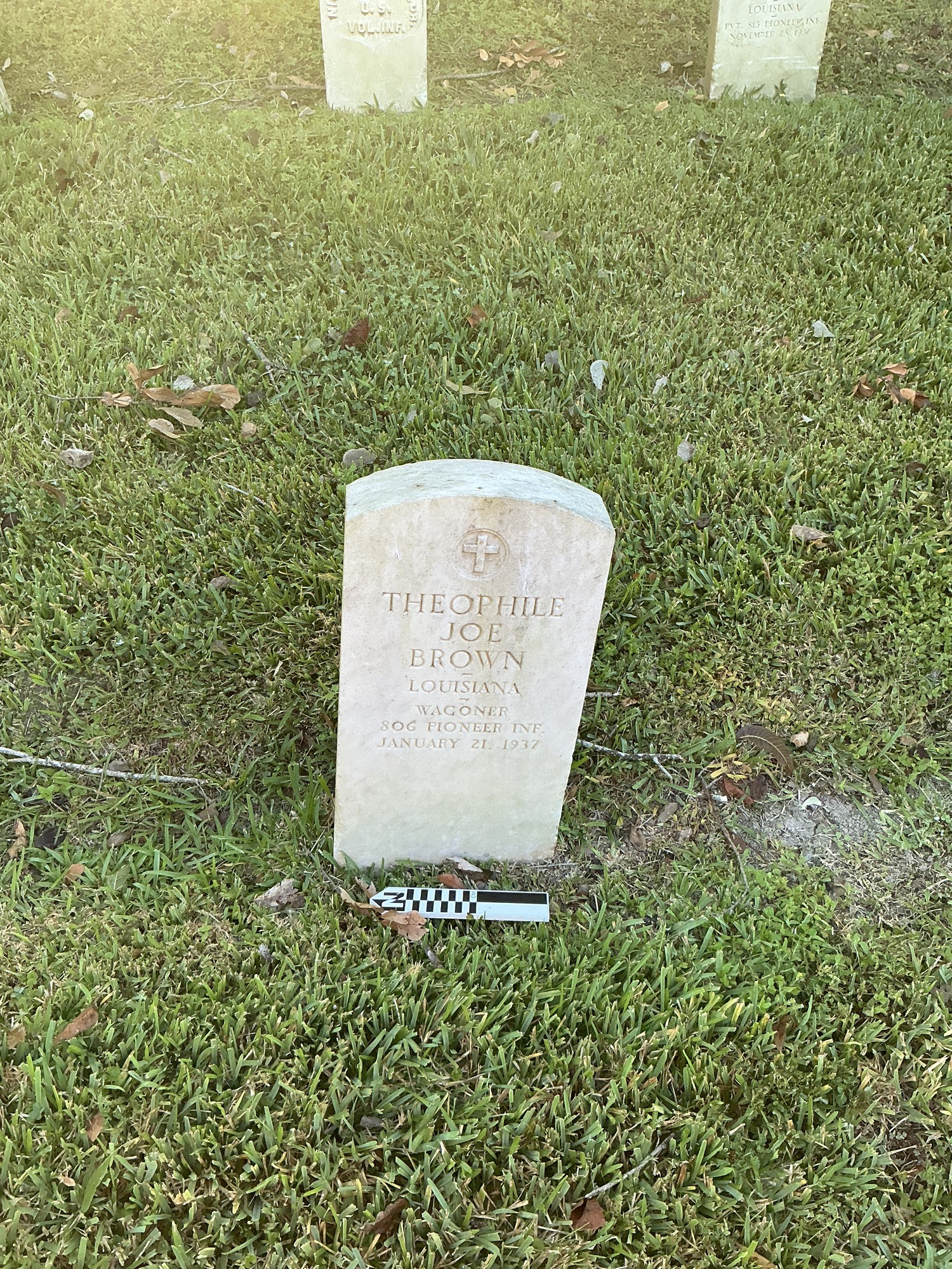 Extra image of upright marble headstone with flat face.
